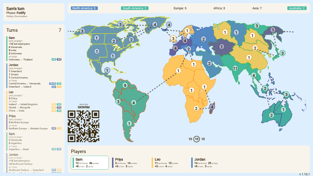 Global Conquest board