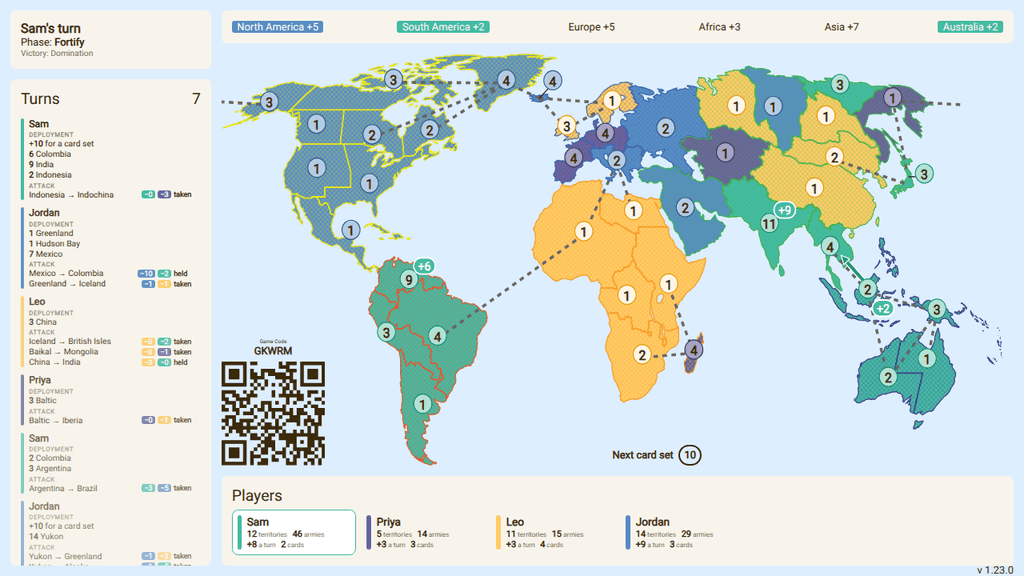 Global Conquest board